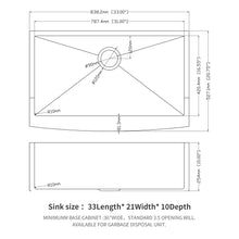 Load image into Gallery viewer, Farmhouse Kitchen Sink, Stainless Steel, Apron Front