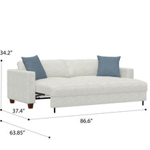 Load image into Gallery viewer, Pop Up Sleeper Sofa For Living Spaces - White