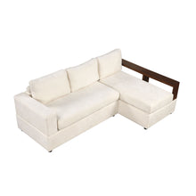 Load image into Gallery viewer, Sectional Sofa Upholstered Sofa Couch With Reversible Armrests For Living Room