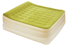 Load image into Gallery viewer, Raised Head Inflatable Queen Size Bed Mattress - Moss / Green