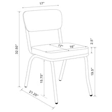 Load image into Gallery viewer, Open Back Upholstered Side Chairs (Set of 2)