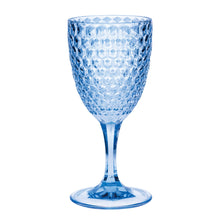 Load image into Gallery viewer, Diamond Cut Plastic Wine Glasses (Set of 4)