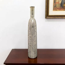 Load image into Gallery viewer, Floral Cylinder Floor Vase - Silver