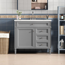 Load image into Gallery viewer, Bathroom Vanity With 2 Drawers And Tip-Out Drawer, Storage Cabinet