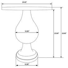 Load image into Gallery viewer, Stain Pedestal Accent Table Elegant Design With Round Top - Black