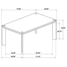 Load image into Gallery viewer, Rectangular Dining Set With Angular Legs