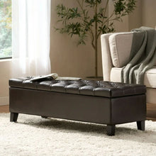 Load image into Gallery viewer, Ottoman Bench & Storage