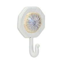 Load image into Gallery viewer, 4" Cast Iron Sand Dollar Wall Hook - Pearl / White