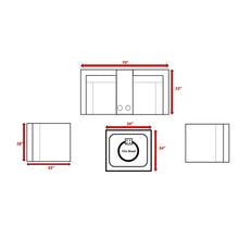 Load image into Gallery viewer, Contemporary Patio Seating Set With Fire Pit