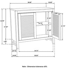 Load image into Gallery viewer, Henley - 2 Door Accent Cabinet - Natural