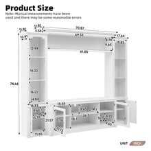 Load image into Gallery viewer, All-In-One TV Stand With Bookcase For TVs Up To 65"