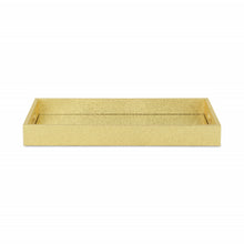 Load image into Gallery viewer, 16" Rectangular Wood Handmade Tray With Handles - Gold