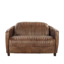 Load image into Gallery viewer, Brancaster - Grain Leather Loveseat - Brown