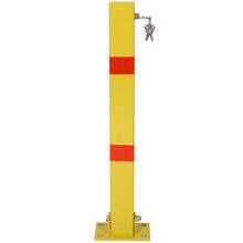 Load image into Gallery viewer, Square Parking Bollard Pole Barrier With Lock For Car Parking Protection And Home Garage Street Decor