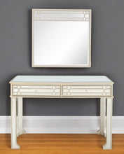 Load image into Gallery viewer, Mirrored Glass Console Table And Drawers - Champagne