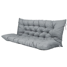 Load image into Gallery viewer, 3 Seater Outdoor Porch Swing Cushion With Backrest