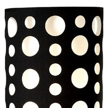 Load image into Gallery viewer, Steel Novelty Floor Lamp With Drum Shade - Silver / Black And White