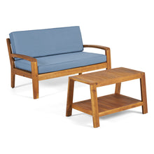 Load image into Gallery viewer, 2 Piece Conversation Set, Loveseat & Coffee Table