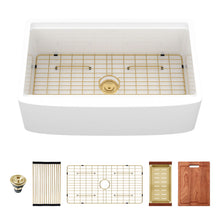 Load image into Gallery viewer, Kitchen Sink Workstation With Deep Bowl And Space-Saving Track Design - White