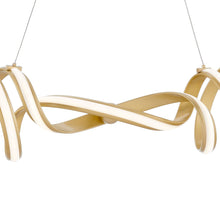 Load image into Gallery viewer, Two Light Metal LED Dimmable Chandelier - Gold