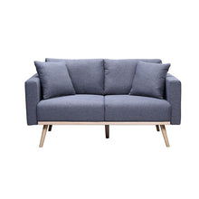 Load image into Gallery viewer, Easton - Fabric Loveseat With USB Charging Ports Pockets And Pillows