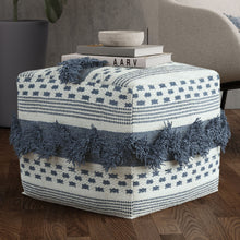 Load image into Gallery viewer, Bowden - Square Pouf Ottoman - Gray