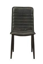 Load image into Gallery viewer, Faux Leather Upholstered Dining Room Side Chair (Set of 2) - Black