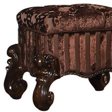 Load image into Gallery viewer, Fabric Vanity Stool - Cherry Oak
