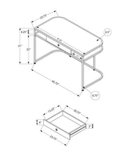 Load image into Gallery viewer, Computer Desk For Home Office, Laptop, Storage Drawers, Contemporary And Modern - White