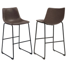 Load image into Gallery viewer, Armless Bar Stool (Set of 2) - Brown