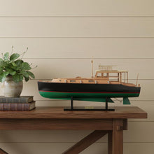 Load image into Gallery viewer, Hand Painted Model Boat (624221) - Light Brown / Black