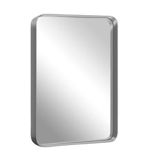 Load image into Gallery viewer, 50" Metal Leaning Framed Accent Mirror - Silver