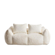 Load image into Gallery viewer, Giant Bean Bag Couch, Ultra Soft Fluffy Loveseat For Living Room