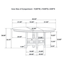 Load image into Gallery viewer, Hester - Extension Counter Dining Table - Chestnut