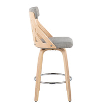 Load image into Gallery viewer, York - Mid-Century Modern Counter Stool - Natural / Light Gray
