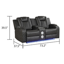 Load image into Gallery viewer, Benz - Power Recliner Set With LED Lighting And USB Charging