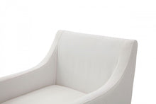 Load image into Gallery viewer, Upholstered Fabric Dining Arm Chair - White