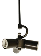 Load image into Gallery viewer, Bulb Three Light Metal Chandelier - Bronze