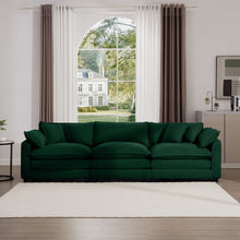 Load image into Gallery viewer, Mid-Century Modern 3 Seater Sectional Sofa With Arm And Throw Pillows