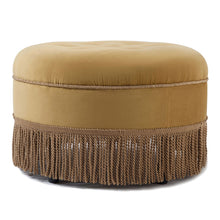 Load image into Gallery viewer, Yolanda - Luxurious Upholstery Round Upholstered Accent Ottoman