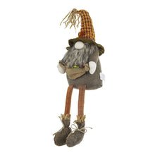 Load image into Gallery viewer, Sitting Gnome With Maple Leaf, For Holiday Harvest Festival Fall Festival & Thanksgiving Table Decorations (Set of 2) - Orange Multi