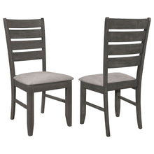 Load image into Gallery viewer, Padded Seat Side Chairs With Tapered Slats (Set of 2)