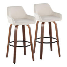Load image into Gallery viewer, Daniella - Contemporary Fixed Height, Barstool & Swivel And Round Footrest (Set of 2)