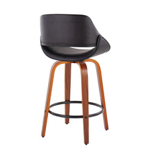 Load image into Gallery viewer, Fabrico - Mid Century Modern Fixed Height Counter Stool And Round Footrest (Set of 2)