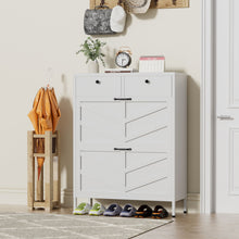 Load image into Gallery viewer, Shoe Cabinet With Flip Drawers
