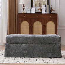 Load image into Gallery viewer, Wide Modern Upholstered Ottoman Foot Stool