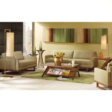 Load image into Gallery viewer, Coffee Table With Tempered Glass Top - Walnut