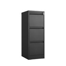 Load image into Gallery viewer, Durable Metal 3 Drawer File Cabinet With Lock For Office Storage