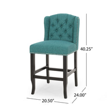 Load image into Gallery viewer, Vienna - Fabric Tufted Counter Stool With Nailhead Accents (Set of 2)