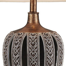 Load image into Gallery viewer, Primo Tall Table Lamp With White Lamp Shade - Brown